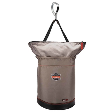 Arsenal By Ergodyne Gray Hoist Bucket with Swiveling Carabiner, XL 5976